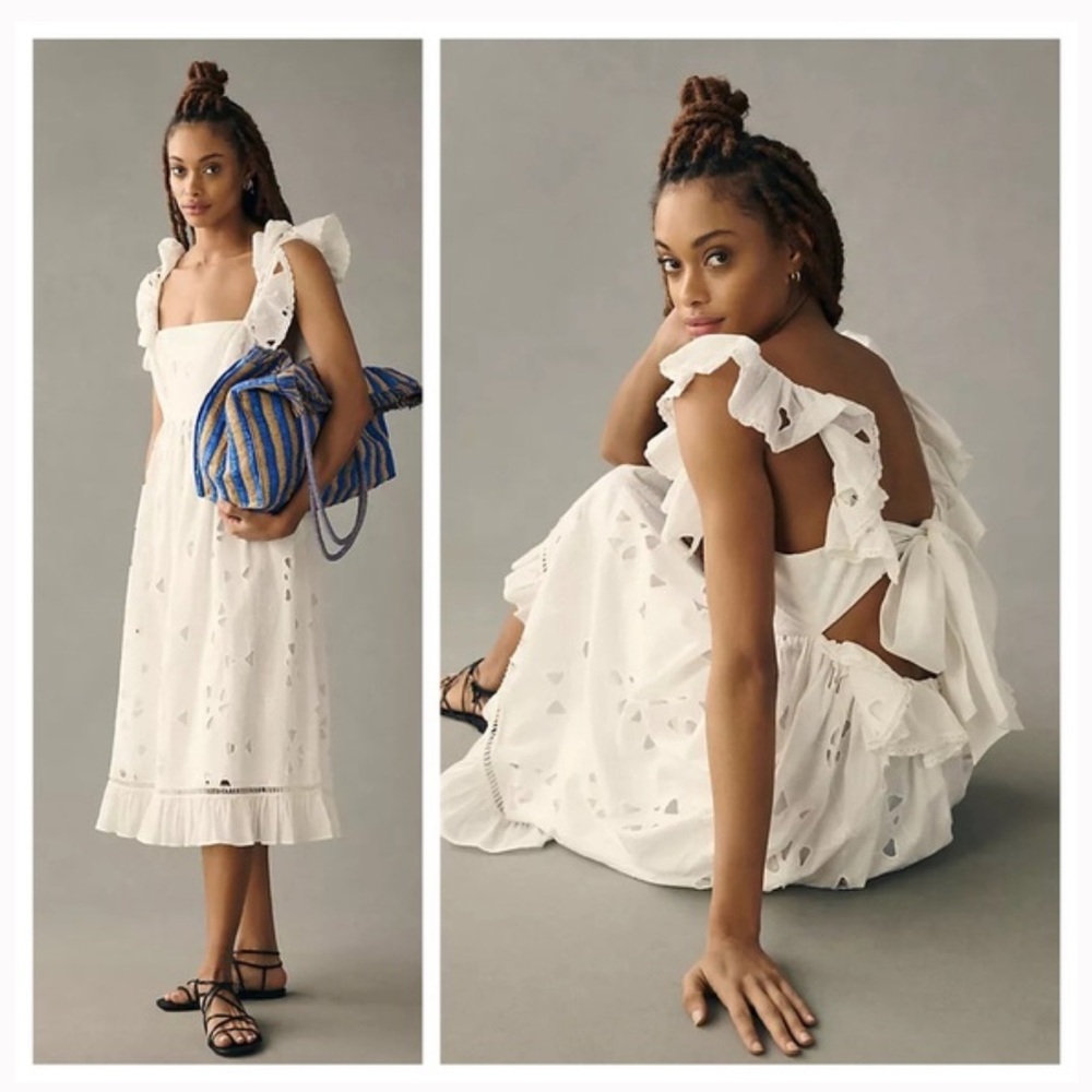 Forever That Girl Tie Back Ruffle Maxi Dress